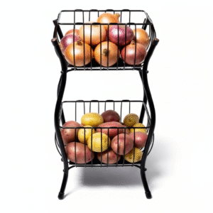 جا پیازی مربع فلزی دو طبقه – ElayMart